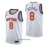 Camiseta New York Knicks Mario Hezonja #8 Association Blanco