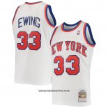 Camiseta New York Knicks Patrick Ewing #33 Mitchell & Ness 1985-86 Blanco