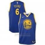 Camiseta Nino Golden State Warriors Nick Young Icon #6 2017-18 Azul