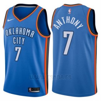 Camiseta Oklahoma City Thunder Carmelo Anthony #7 2017-18 Azul