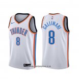 Camiseta Oklahoma City Thunder Danilo Gallinari #8 Association Blanco