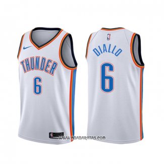 Camiseta Oklahoma City Thunder Hamidou Diallo #6 Association Blanco