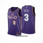 Camiseta Phoenix Suns Bradley Beal #3 Ciudad 2024-25 Violeta