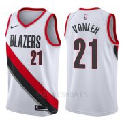 Camiseta Portland Trail Blazers Noah Vonleh #21 Swingman Association 2017-18 Blanco