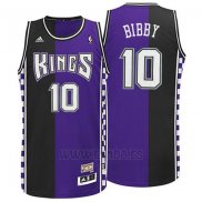 Camiseta Sacramento Kings Mike Bibby #10 Retro Violeta Negro