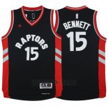 Camiseta Toronto Raptors Anthony Bennett #15 Negro