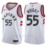 Camiseta Toronto Raptors Delon Wright #55 Association 2017-18 Blanco