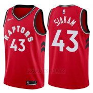 Camiseta Toronto Raptors Pascal Siakam #43 Icon 2017-18 Rojo