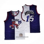 Camiseta Toronto Raptors Vince Carter #15 Split Edition Violeta Blanco