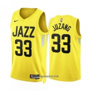 Camiseta Utah Jazz Johnny Juzang #33 Icon 2022-23 Amarillo
