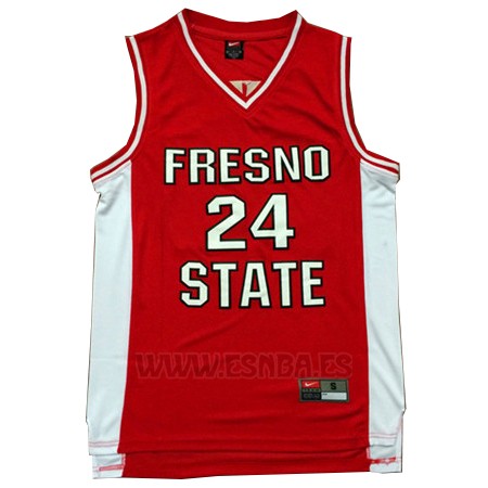Llamarada Minimizar Volverse Camiseta NCAA California State University Fresno George #24 Rojo |  www.nbabaratas.com