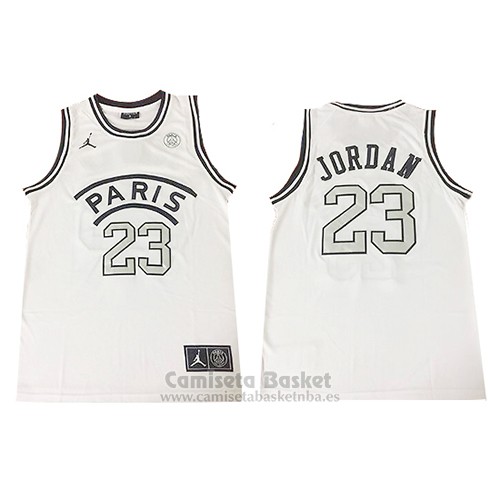 Camiseta AJ x PSG Jordan #23 Blanco | www.nbabaratas.com