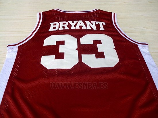 170cm//50~65kg LITBIT Camiseta de Baloncesto de los Hombres de Lower Merion 33# Kobe Bryant sin Mangas Transpirable de Secado r/ápido Deporte Chaleco de la Tapa,Rojo,S